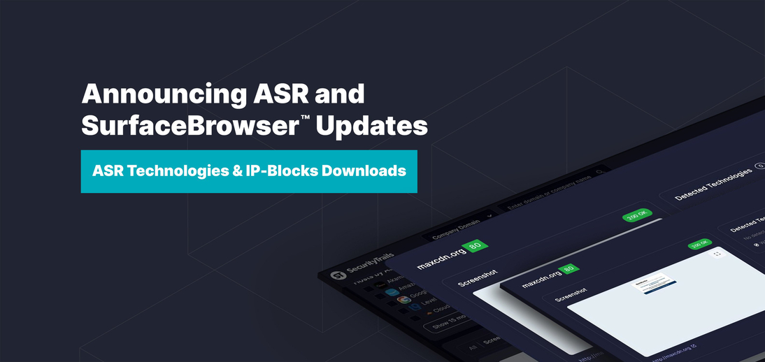 February Product Updates: ASI Technologies & SurfaceBrowser™ IP-Blocks Downloads