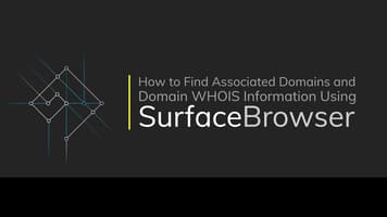 How to Find Associated Domains and Domain WHOIS Information Using SurfaceBrowser™