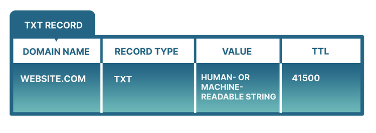 TXT record TXT record