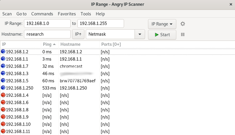 Angry IP Scanner Angry IP Scanner