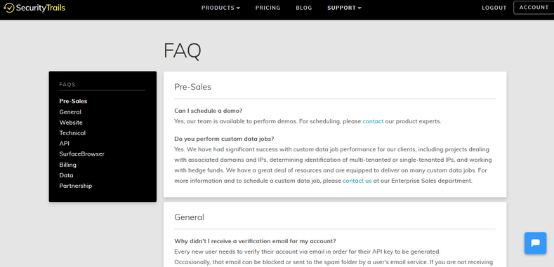 New FAQ page New FAQ page