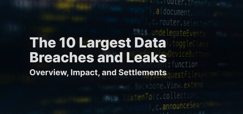 The 10 Largest Data Breaches and Leaks: Overview, Impact and Settlements.