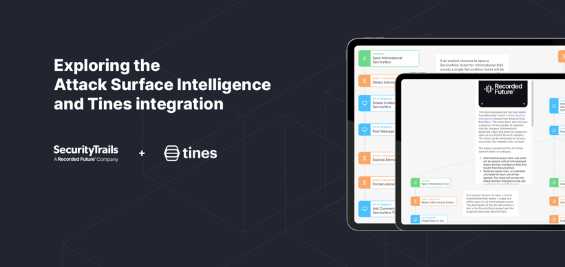 Exploring the Attack Surface Intelligence and Tines integration.