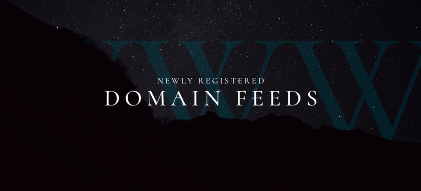 Newly registered domain feeds.
